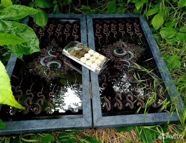 Нарды под стеклом