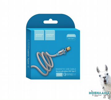 Магнитный кабель type-C 2.4А + QC3.0