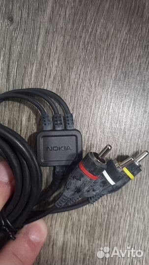 Кабель 4 пина jack 3.5 3 rca nokia, видео