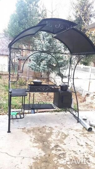 Мангал С печкой под казан