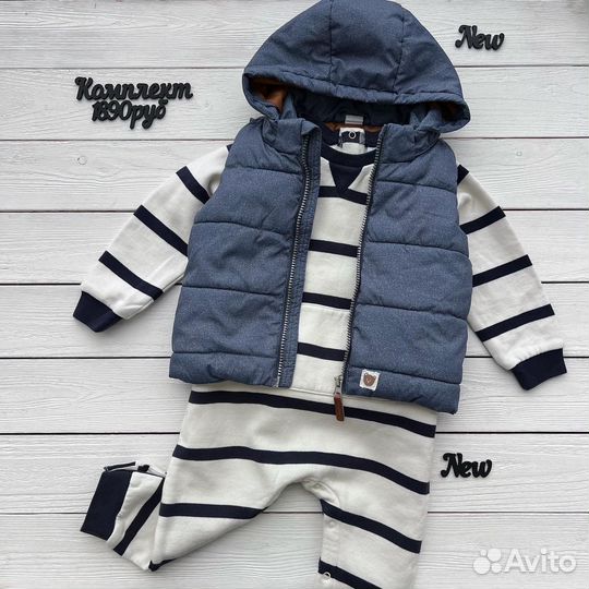 Комплект жилет спортивный костюм 86 размер