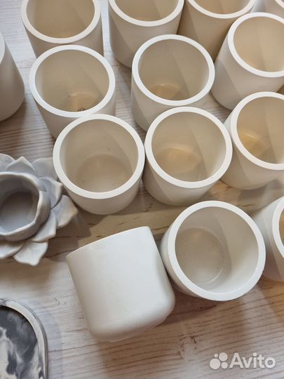 Стаканы из гипса