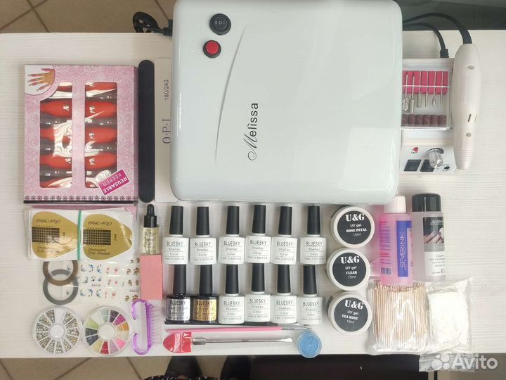 Набор #17 для наращивания ногтей и гель-лака новый