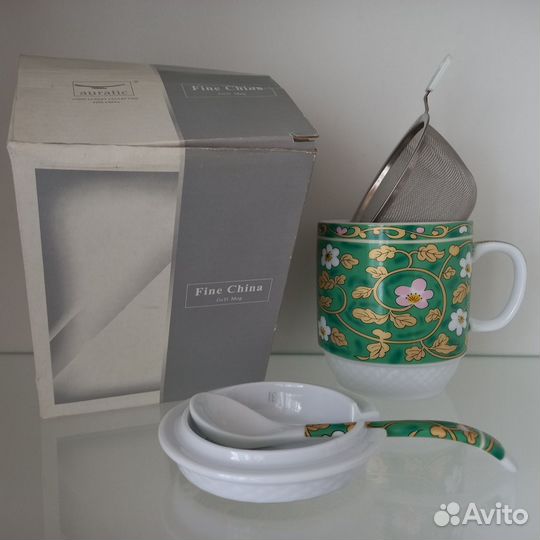 Кружка заварочная с метал ситом Auratic, новая