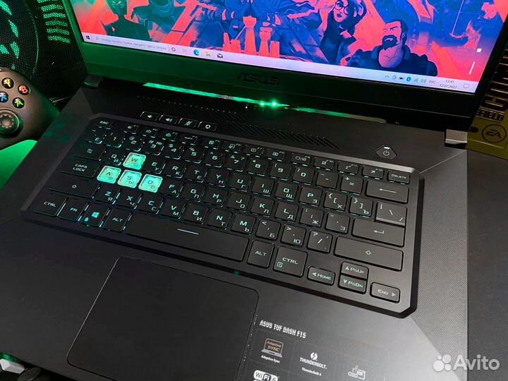 Игровой asus TUF Gaming с гарантией RTX 3060/i7