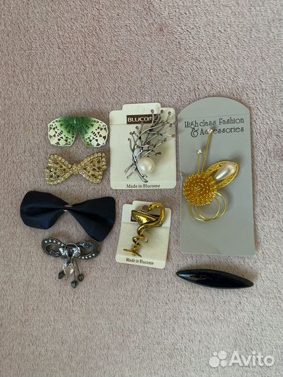 Брошки и серьги