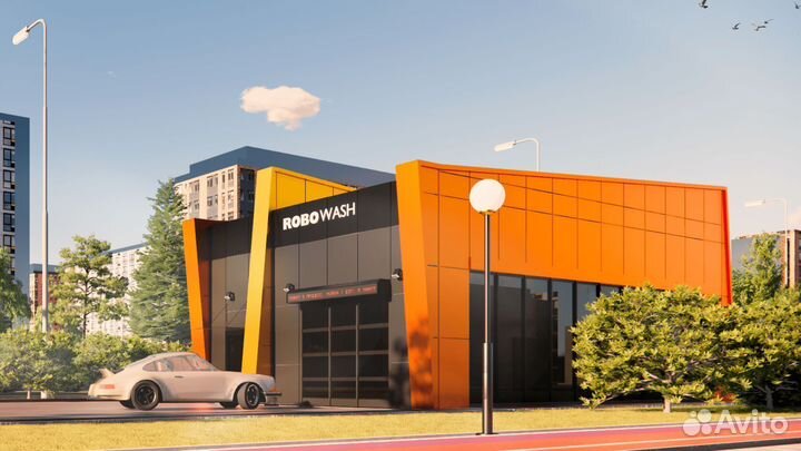 Модульное здание для робот-моек