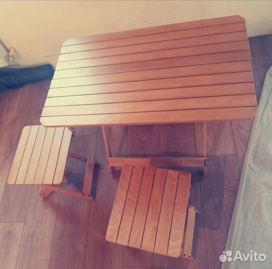 Стол и стулья складные для рыбалки