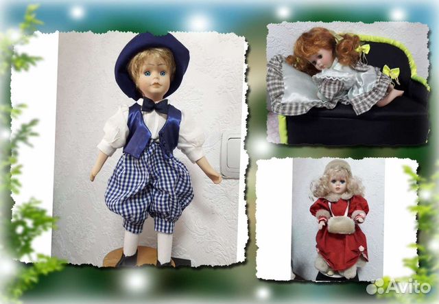 Кукла фарфоровая