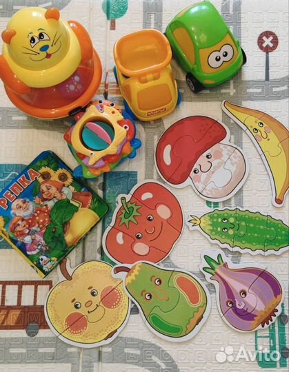 Игрушки Пазлы для малышей пластик