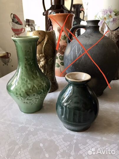 Вазы керамика и фарфор СССР 12 - 52 см