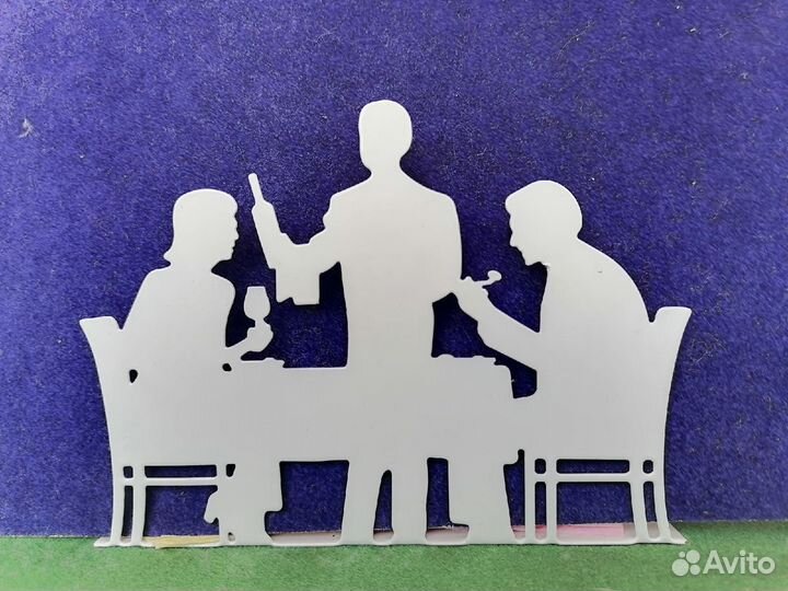 Металлическая салфетница 