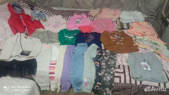Вещи пакетом для девочки 98 104