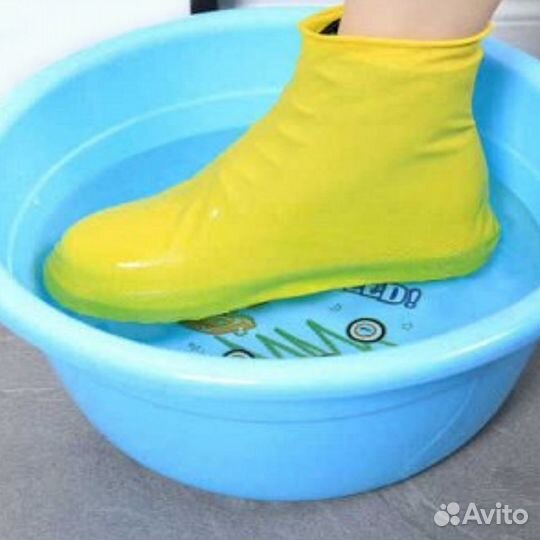 Многоразовые силиконовые бахилы от дождя,р-р S,M,L