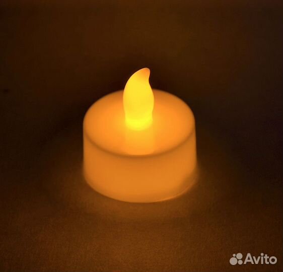 Фонарь декоративный в виде свечи. Белый. Новый