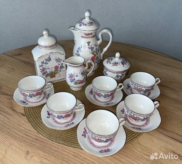 Кофейный сервиз Volkstedt pastorale made in gdr
