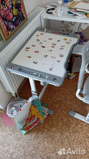 Растущая парта и стул бу