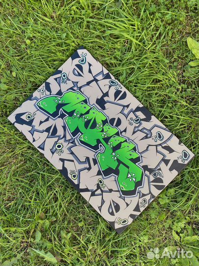 Граффити холст “World of letters by Monker”