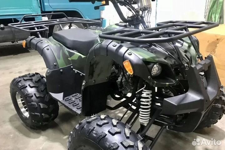 Детский квадроцикл Grizzly 125сс зеленый