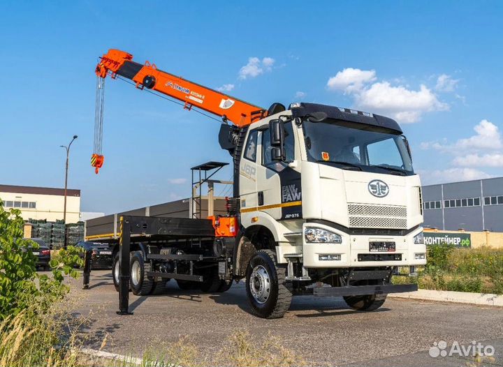 Бортовой грузовик FAW J6P CA3250 с КМУ Kanglim, 2025