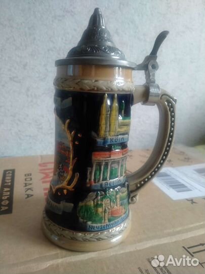 Керамическая пивная коллекционная кружка Германия