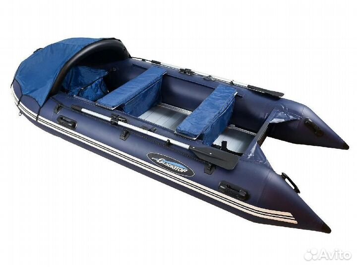 Надувная лодка gladiator D420AL темно-синяя