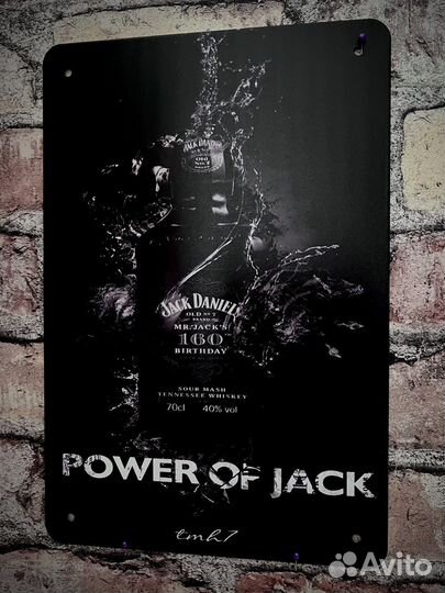 Декор на стену Jack Daniels Power of Jack