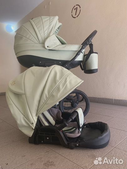 Детская коляска Lotus Эко кожа 2в1