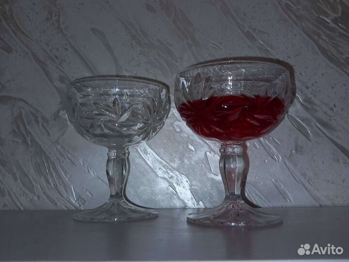 Хрустальные фужеры для шампанского