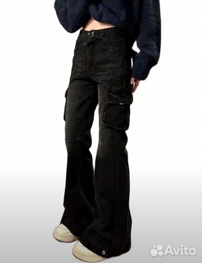 Джинсы клеш женские