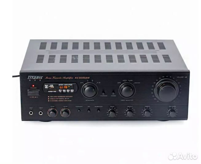 Усилитель Titanic AV-502USB/BT-Black