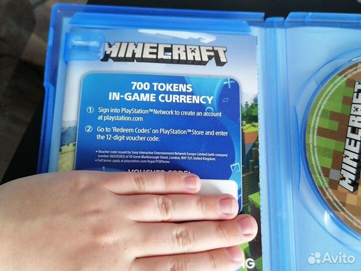 Диск с игрой Minecraft для ps4