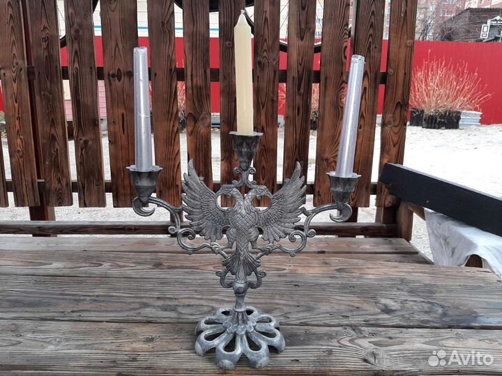 Подсвечник латунь