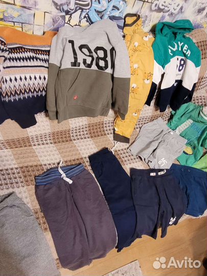 Пакет вещей на мальчика+обувь. Размер 110