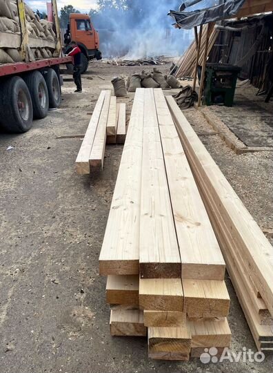 Обрезной брус естественной влажности