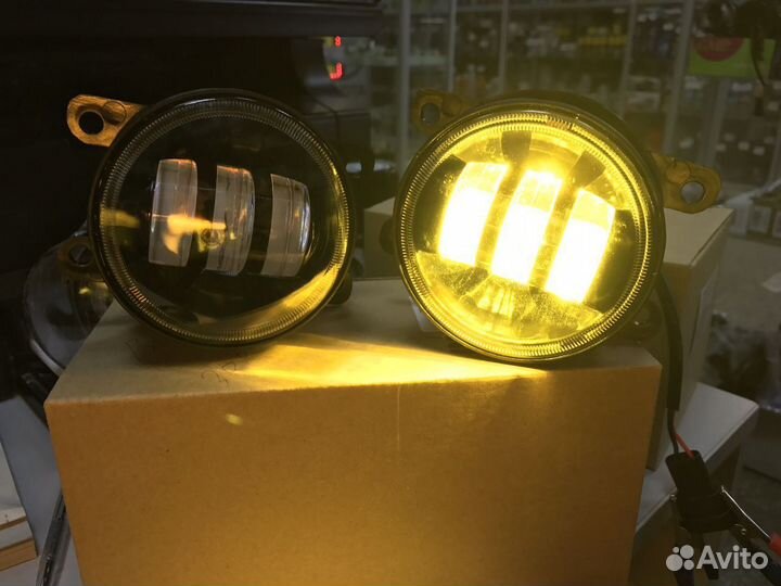 Led Противотуманки Лада Веста / Гранта FL 2х режим