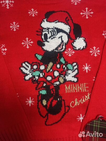 Джемпер, свитер новогодний, размер 140 см