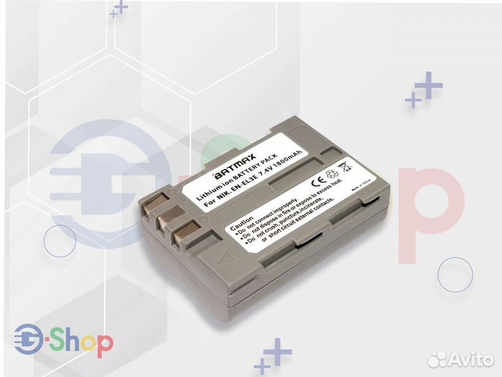 Аккумулятор Batmax на Nikon EN-EL3e 1800mAh