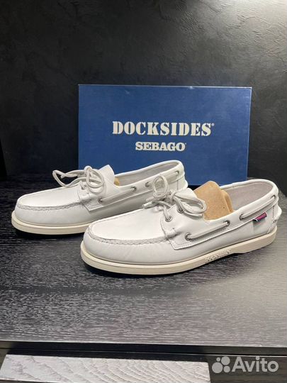 Летние ботинки Sebago Docksides белые