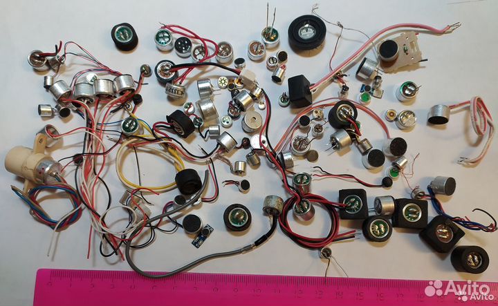 Держатель батарейки CR2032. Микрофон электретный