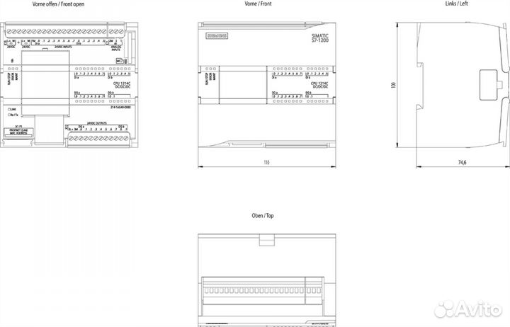 Siemens simatic S7-1200, CPU 1214C