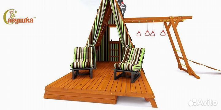 Игровая площадка Савушка База 5 с креслами