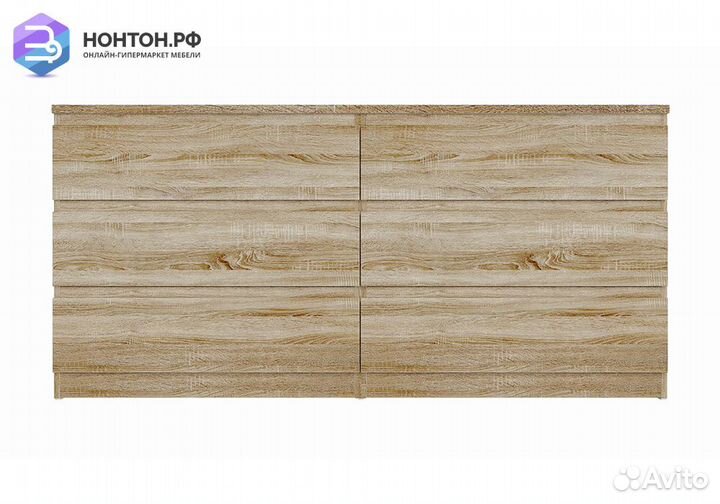 Комод Мальта 6 ящиков сонома