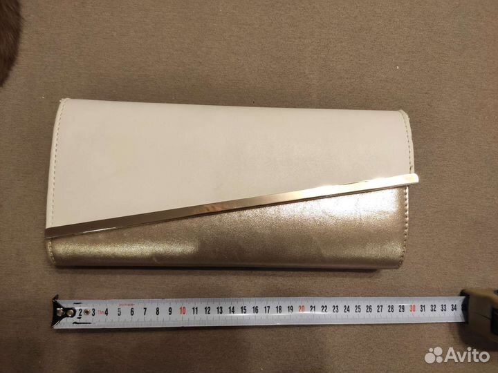 Клатч женский золотой