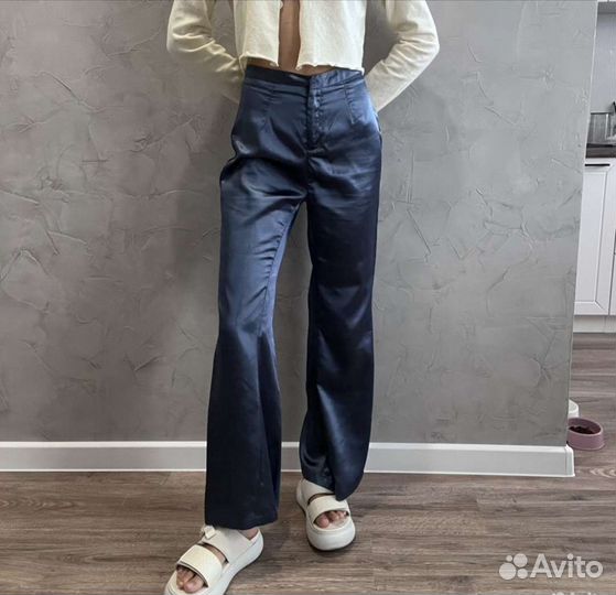 Атласные брюки