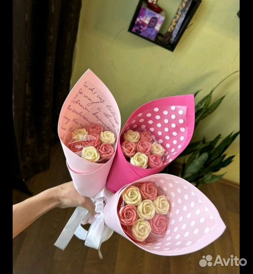 Шоколадные цветы / букет из шоколада на выпускной