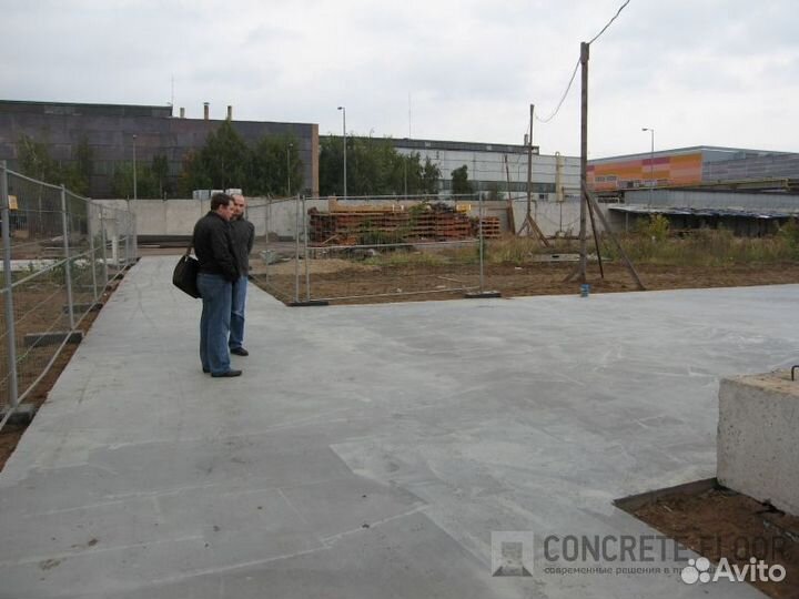 Бетонная стяжка с топпингом