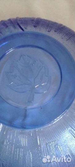 Фруктовница из цветного стекла