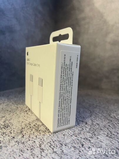 Кабель зарядный Apple USB-C 60w (1м) плетеный