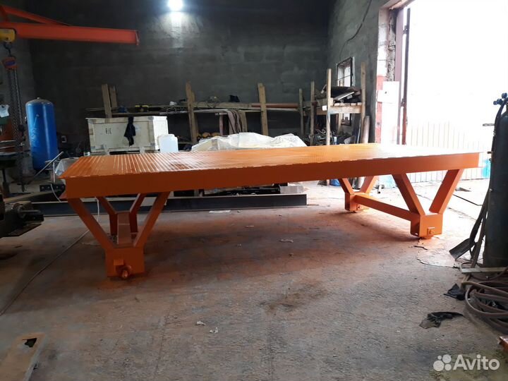 Телега передаточная рельсовая цеховая гп до 100т